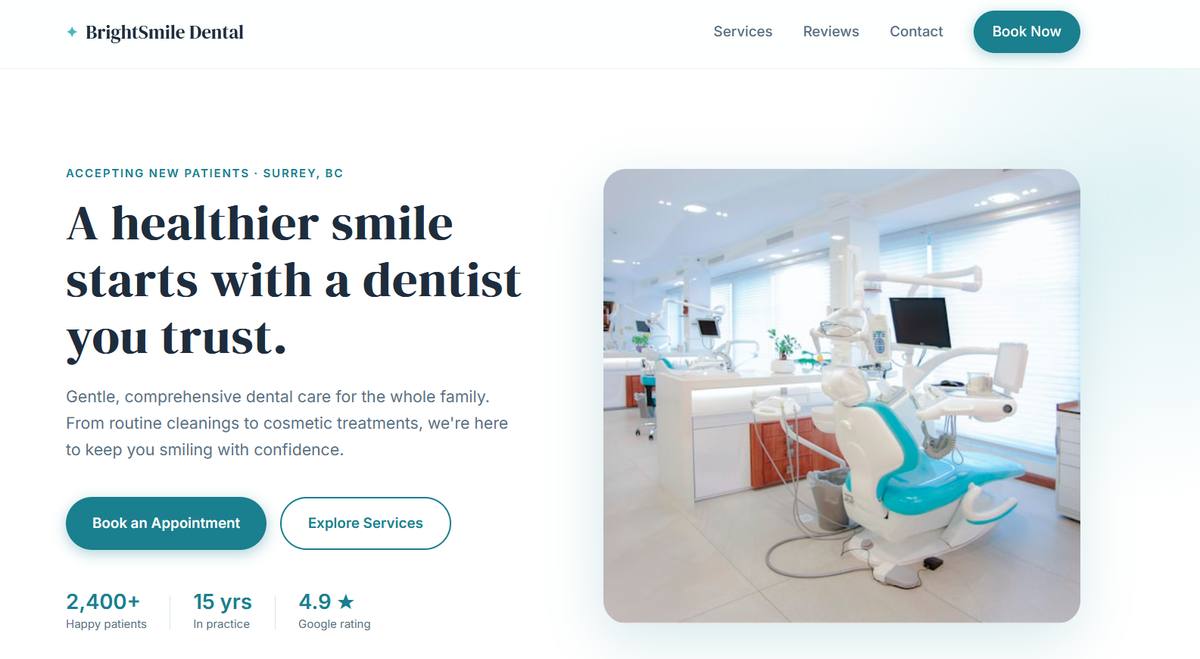 BrightSmile template