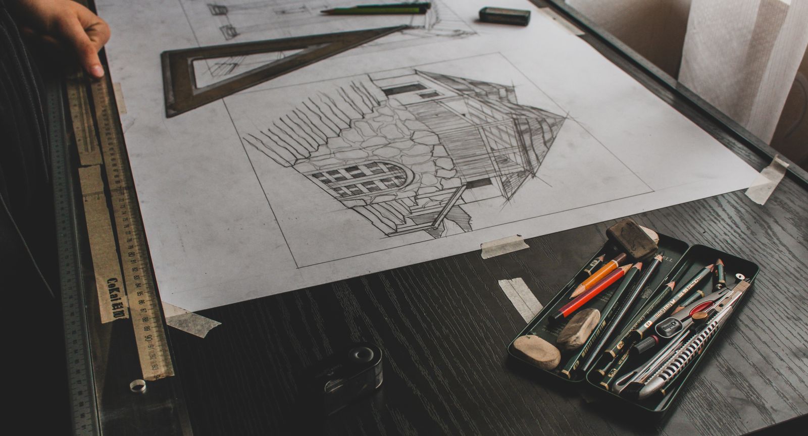 Sketch with drafting tools